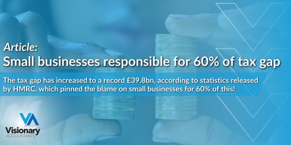 Small businesses responsible for 60% of tax gap