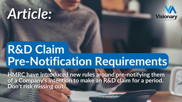 R&D Claim Pre-Notification Requirements